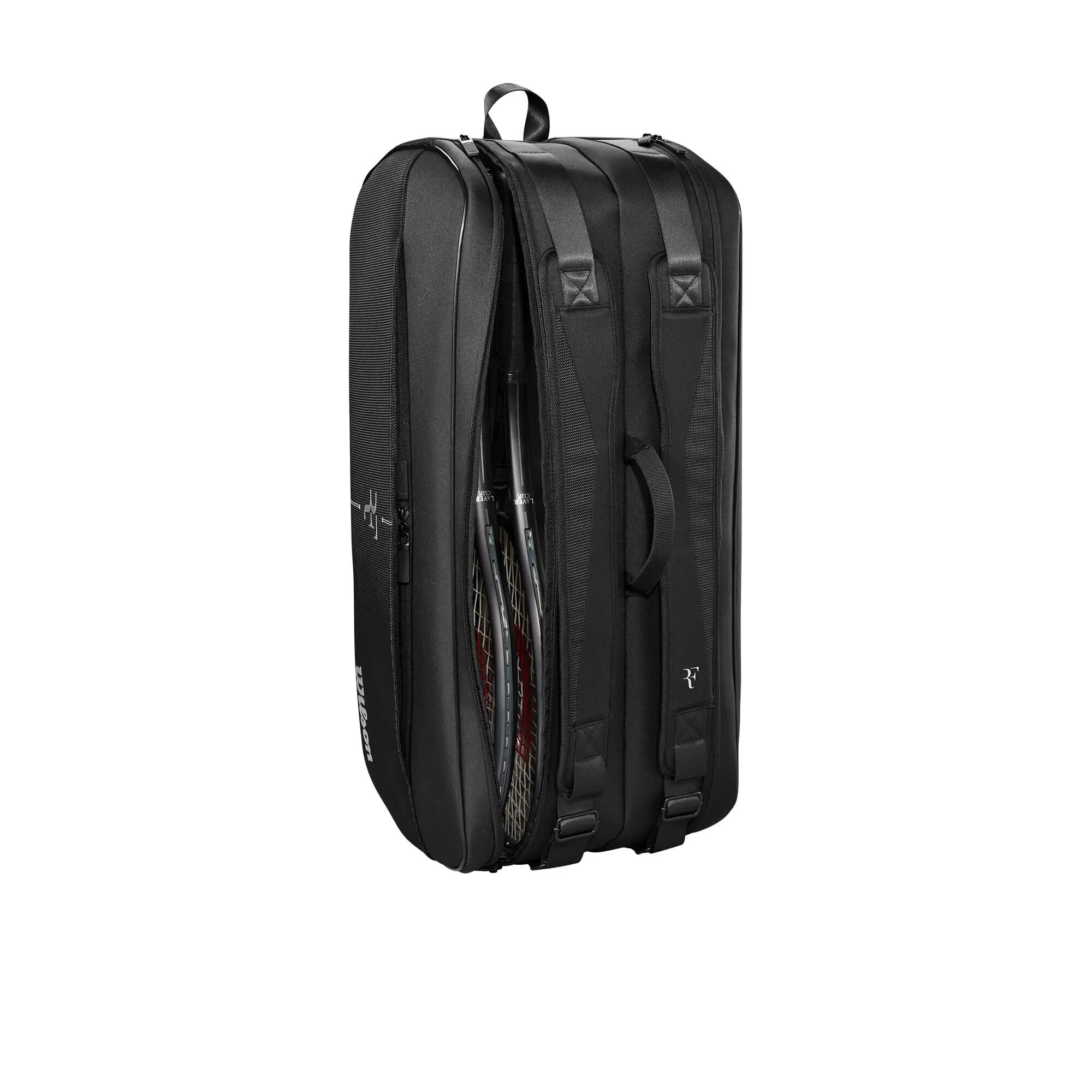 RF Tournament Racquet Bag Laver Cup 2024 Black 9 Pack tenisztáska 4/4