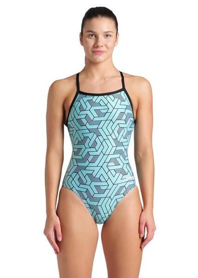 Arena Costume da bagno Escape Lightdrop da donna - Acqua / Nero