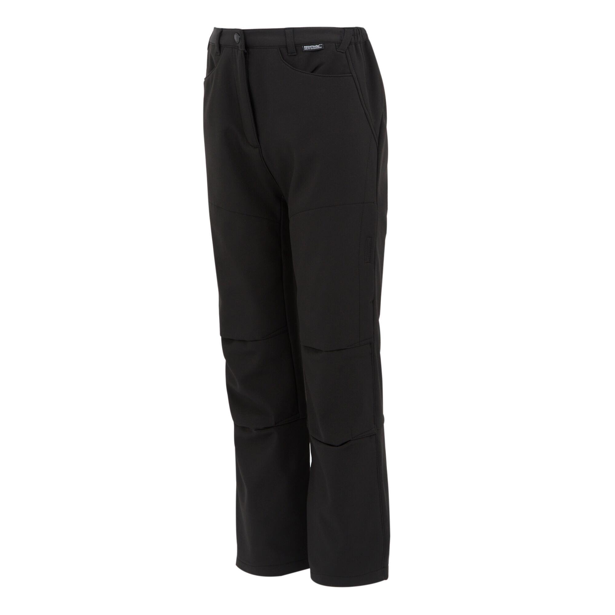Pantaloni Da Trekking Bambini Regatta Nero 3/5