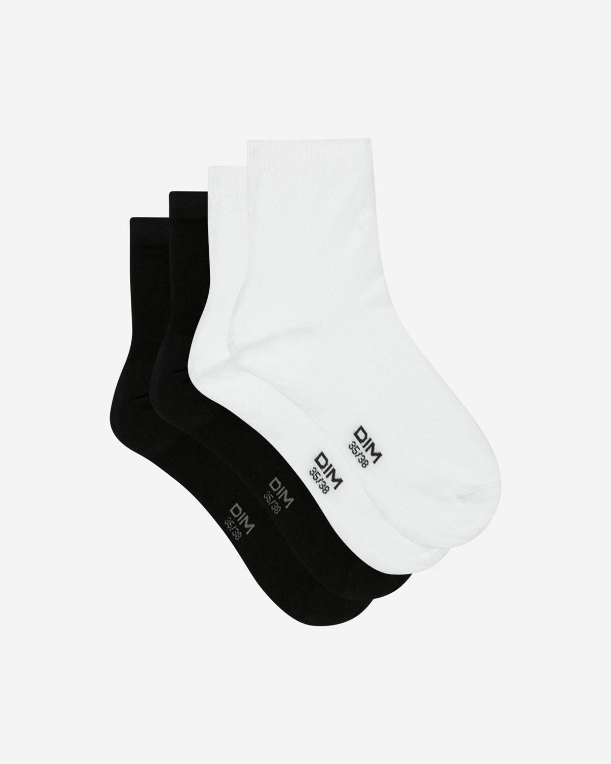 Lot de 2 Paires de Socquettes femme Basique Coton 2/2