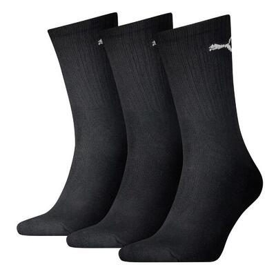 Sokken puma crew socks 3 pack. zwart. uniseks