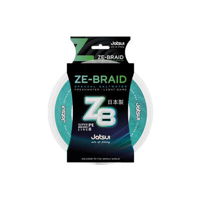 JATSUI Filo da Pesca ZE-BRAID Z8 GREEN - Trecciato da Spinning 150 MT / 016 MM