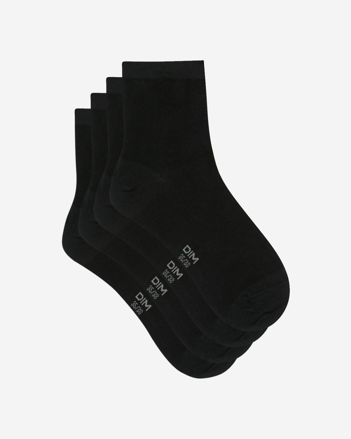 Lot de 2 Paires de Socquettes femme Basique Coton 3/3