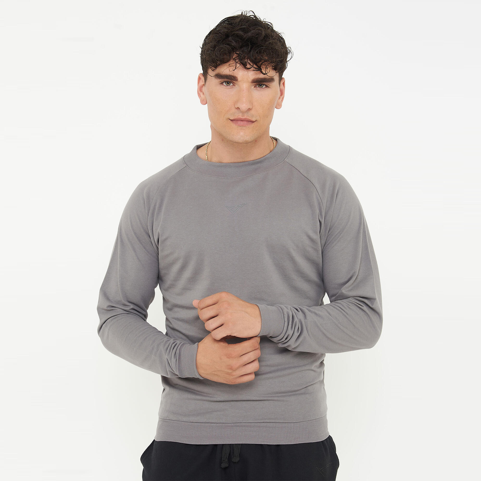 Hanorac unisex din bumbac F GORN gri închis