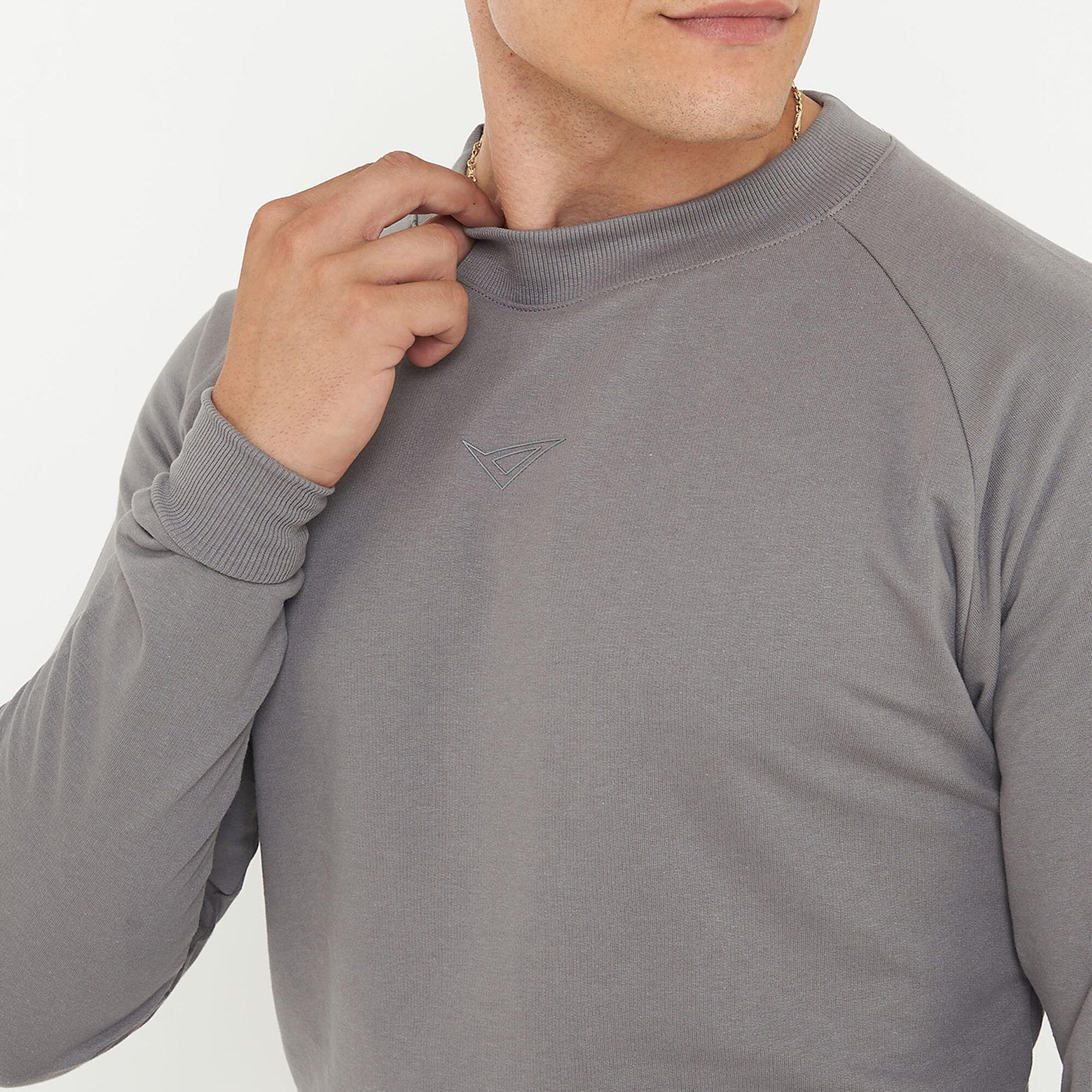 Sweatshirt aus Baumwolle F GORN dunkelgrau 3/6