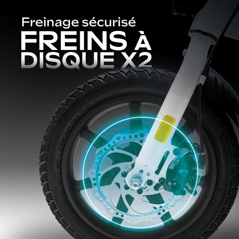 URBAGLIDE eBike 140 Niebieski – 14-calowy elektryczny rower biegowy, 25 km/h, 18 5/7