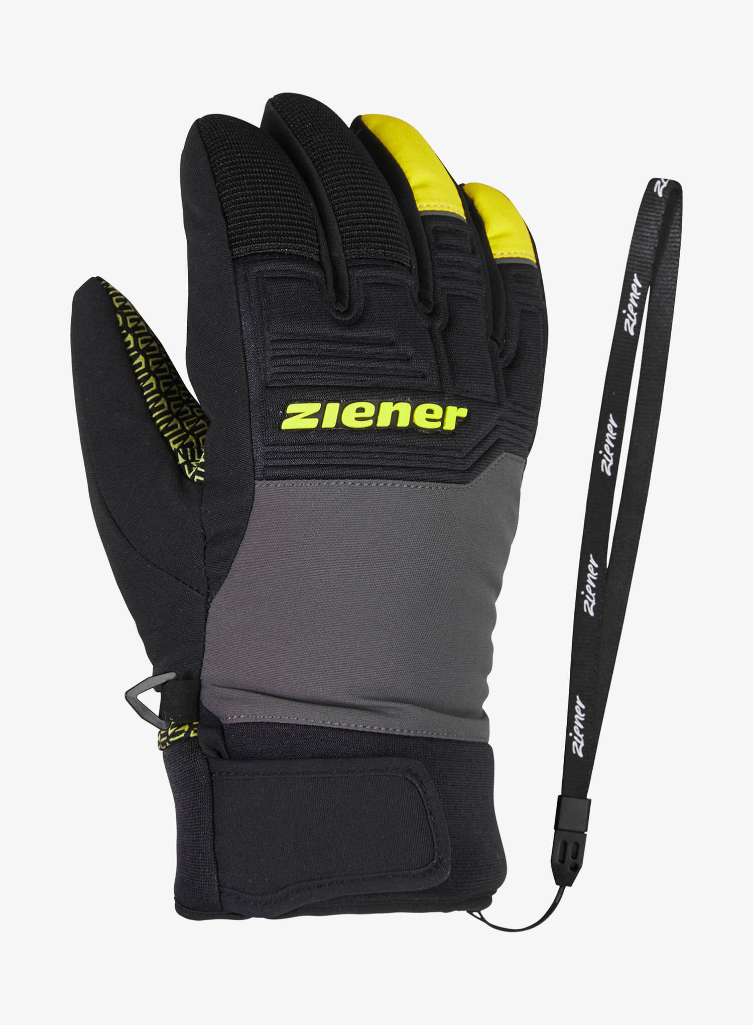 Gants et Moufles Ziener Lanus AS PR JR-Gris-4 ans - 104 cm 2/3