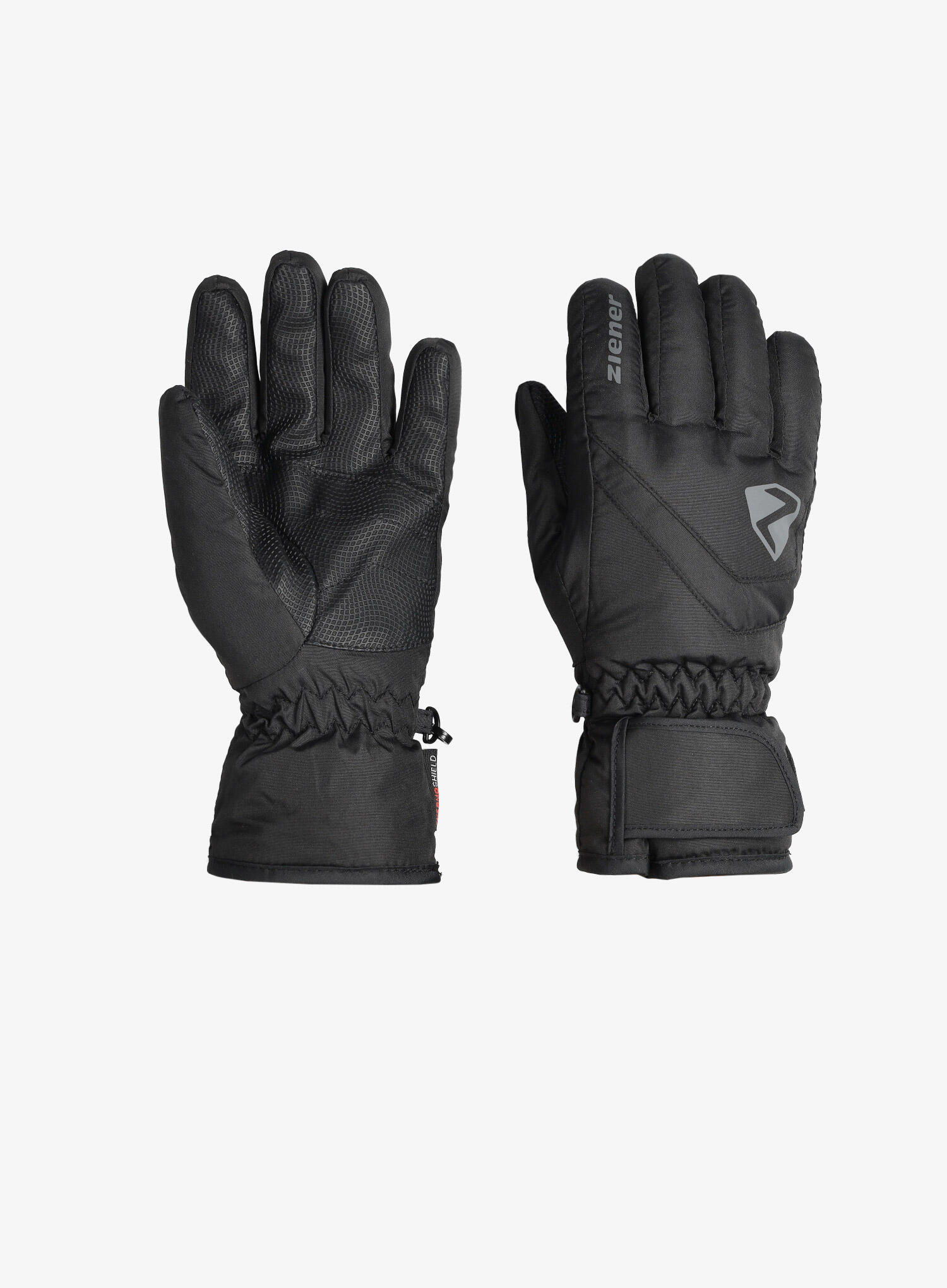 ZIENER gants de ski Junior LORIKO - BLACK 7/7