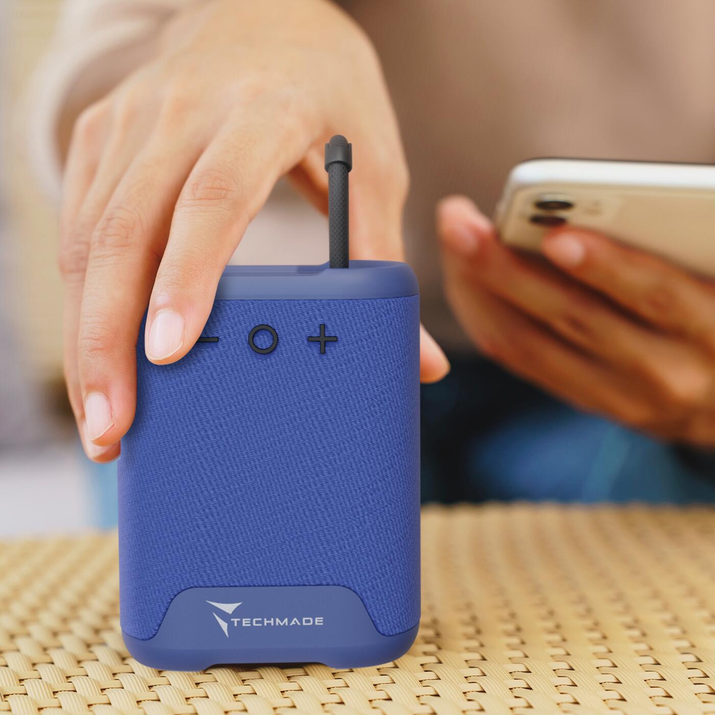 Cassa portatile speaker Bluetooth wireless senza filo - blu 4/4