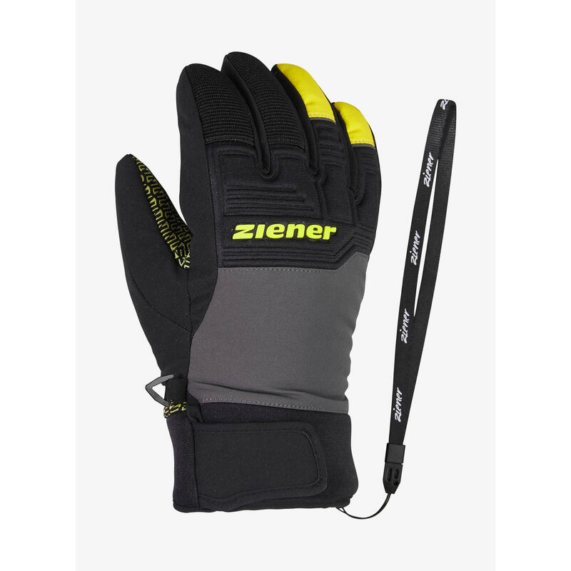 Gants et Moufles Ziener Lanus AS PR JR-Gris-8 ans - 128 cm