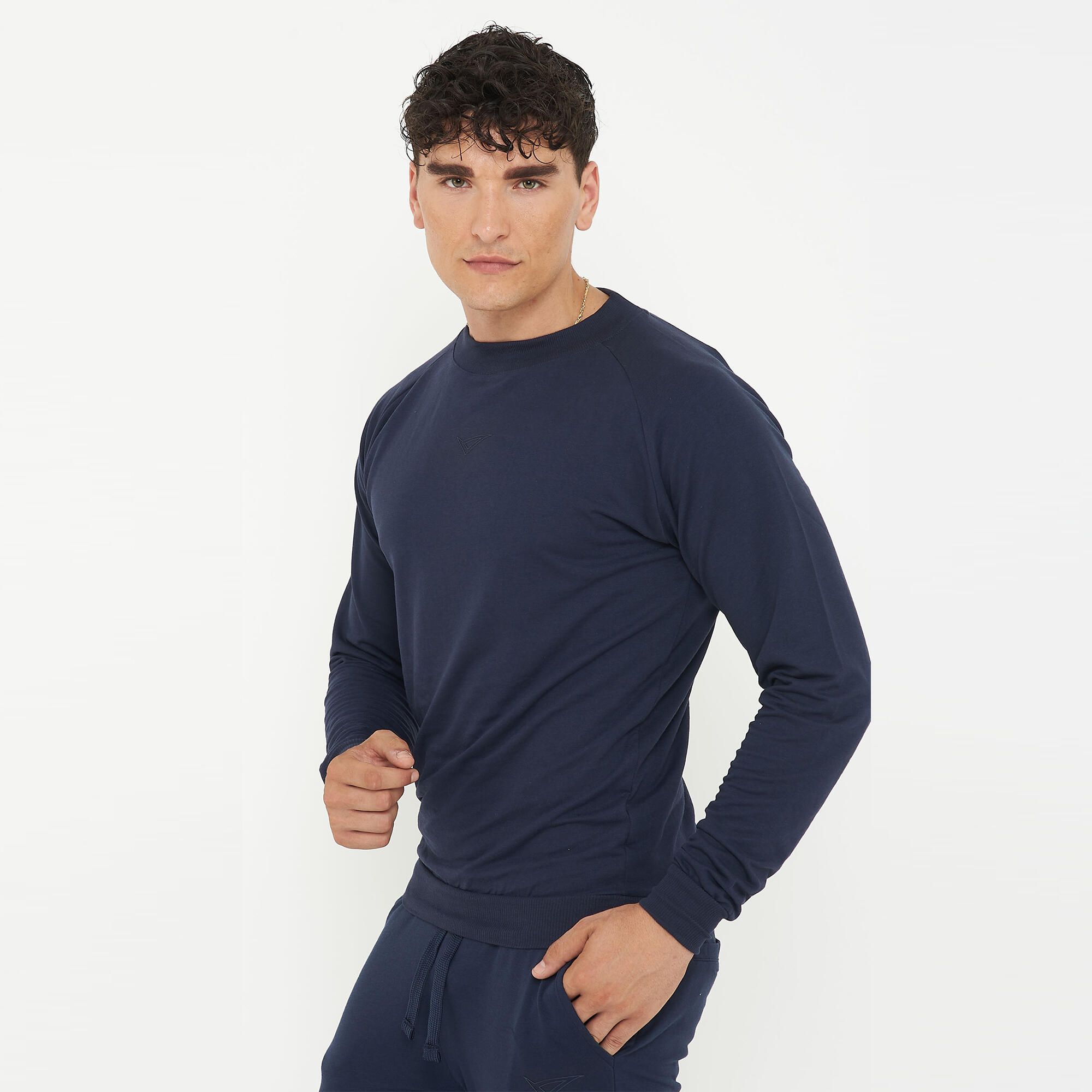 Sweatshirt aus Baumwolle F GORN blau navy 5/6