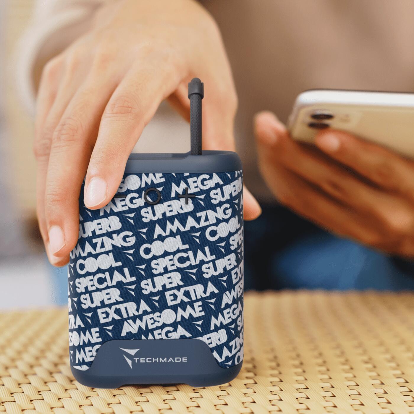 Cassa portatile speaker Bluetooth wireless senza filo - design blu 4/4