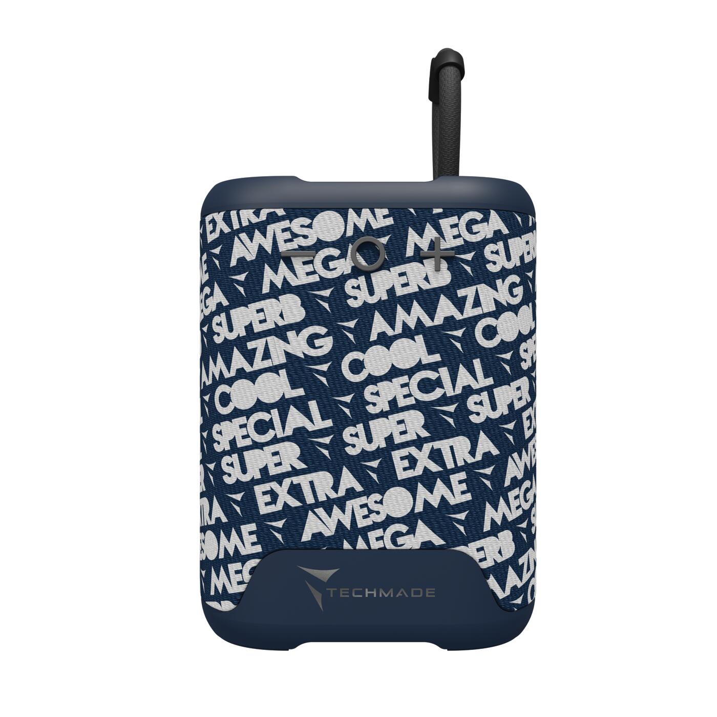 Cassa portatile speaker Bluetooth wireless senza filo - design blu 2/4