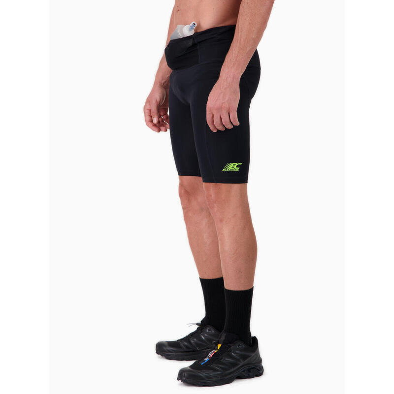 Cuissard de trail Silvio avec 2 poches - Noir - Homme