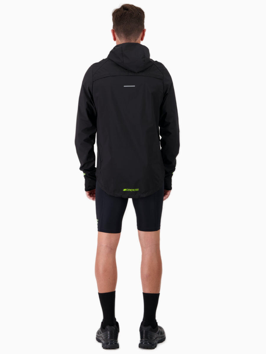 Veste coupe-vent imperméable Homme BodyCross MID-ULTRA, polyester 75D, capuche 5/8