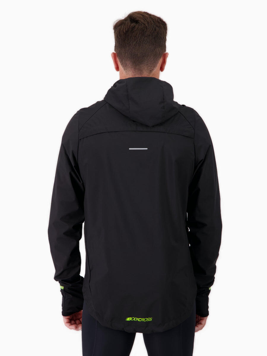Veste coupe-vent imperméable Homme BodyCross MID-ULTRA, polyester 75D, capuche 2/8
