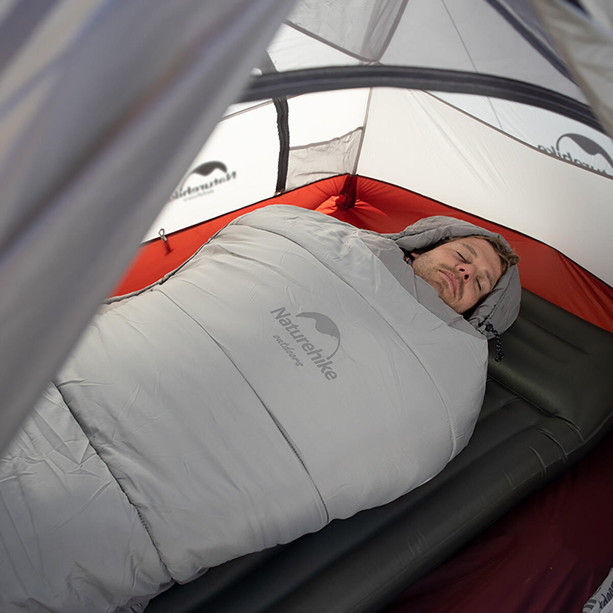 Saco de Dormir para Invierno de Naturehike Gris de Algodón 5/6