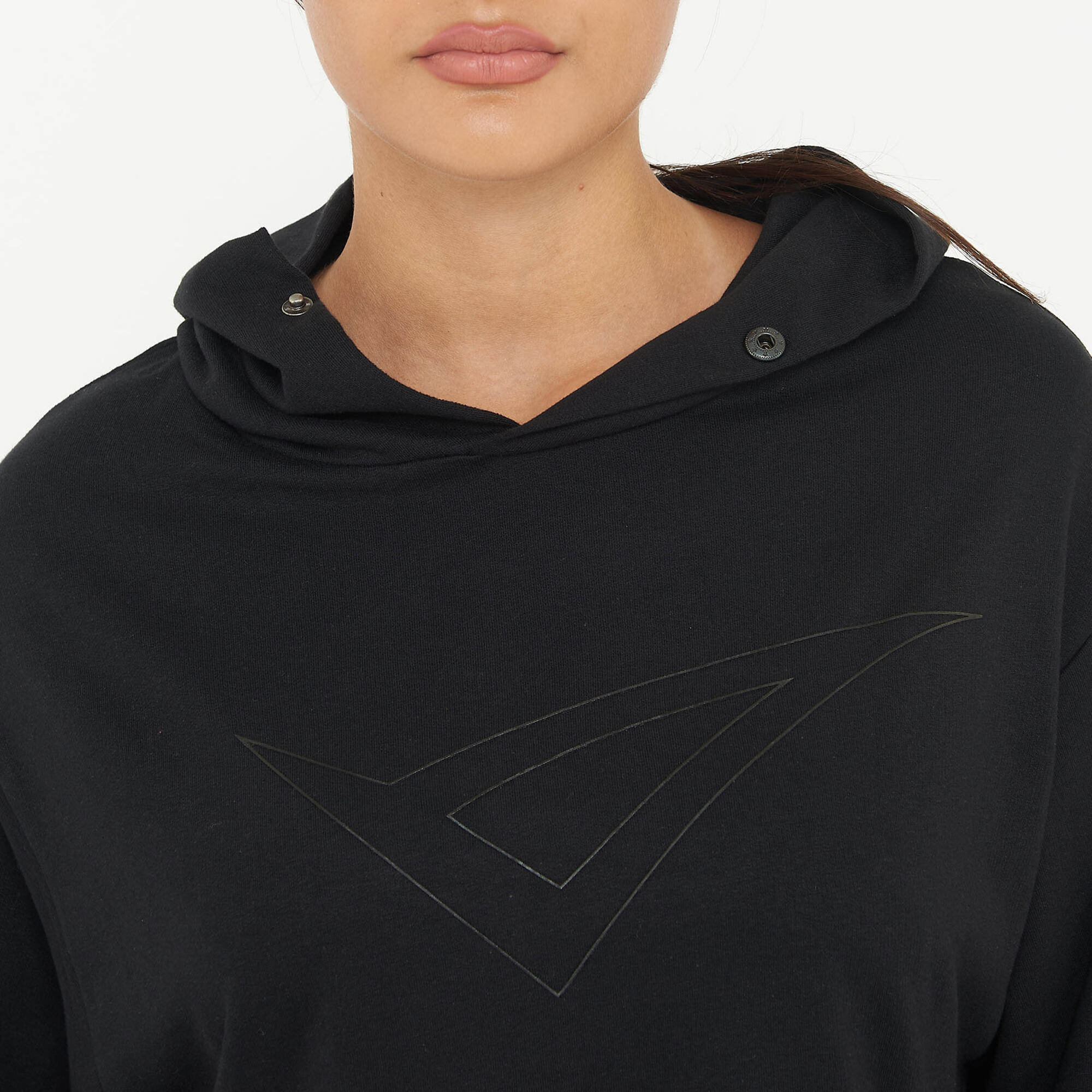 Sport-sweatshirt unisex mit kapuze F LOOSY schwarz 3/7