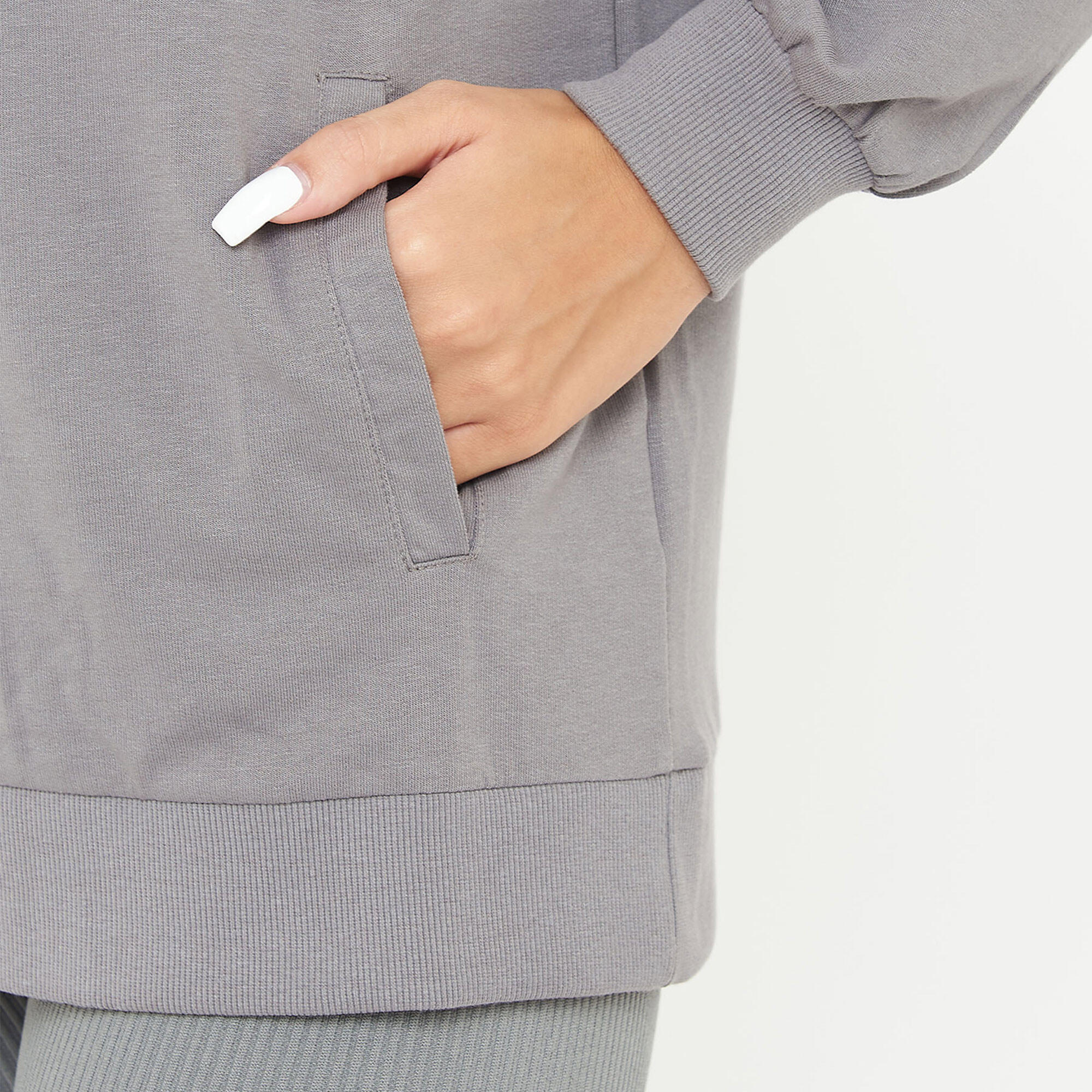Unisex-Sport-Sweatshirt mit Kapuze F LOOSY dunkelgrau 4/6