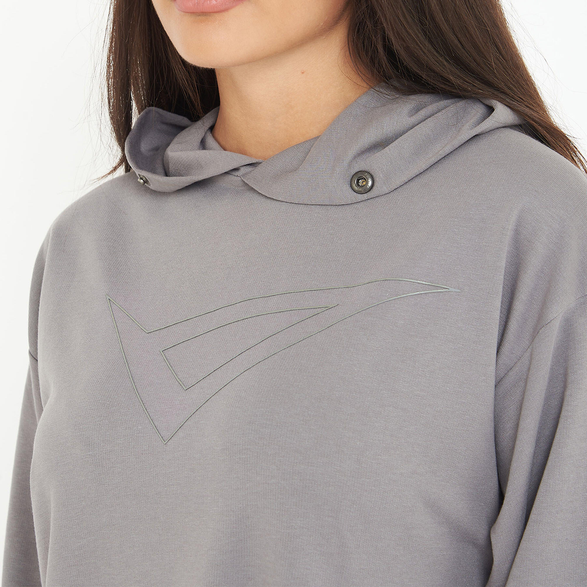 Unisex-Sport-Sweatshirt mit Kapuze F LOOSY dunkelgrau 3/6