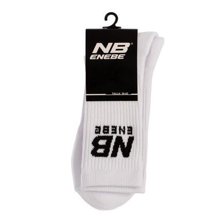Chaussettes montantes ENEBE Revolution BLANC logo NB