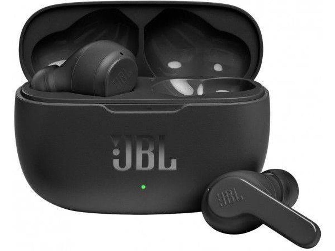 JBL Auriculares Bluetooth JBL Wave 200TWS con estuche de carga/ Autonomía 5h/ Negros