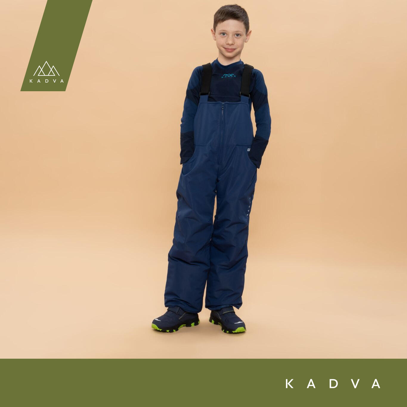 Calças de esqui infantis KADVA Skiro Pants Jrb 4/7
