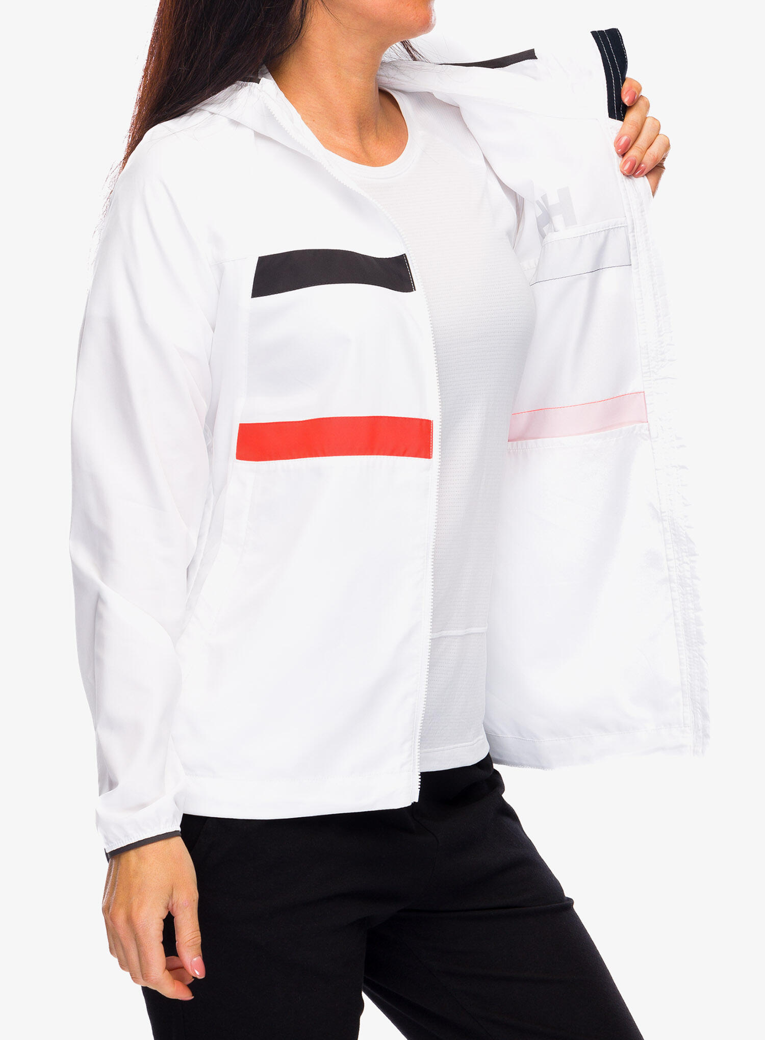 Jaquetas universal para mulher Helly Hansen W Salt Stripe Windbreaker 5/7