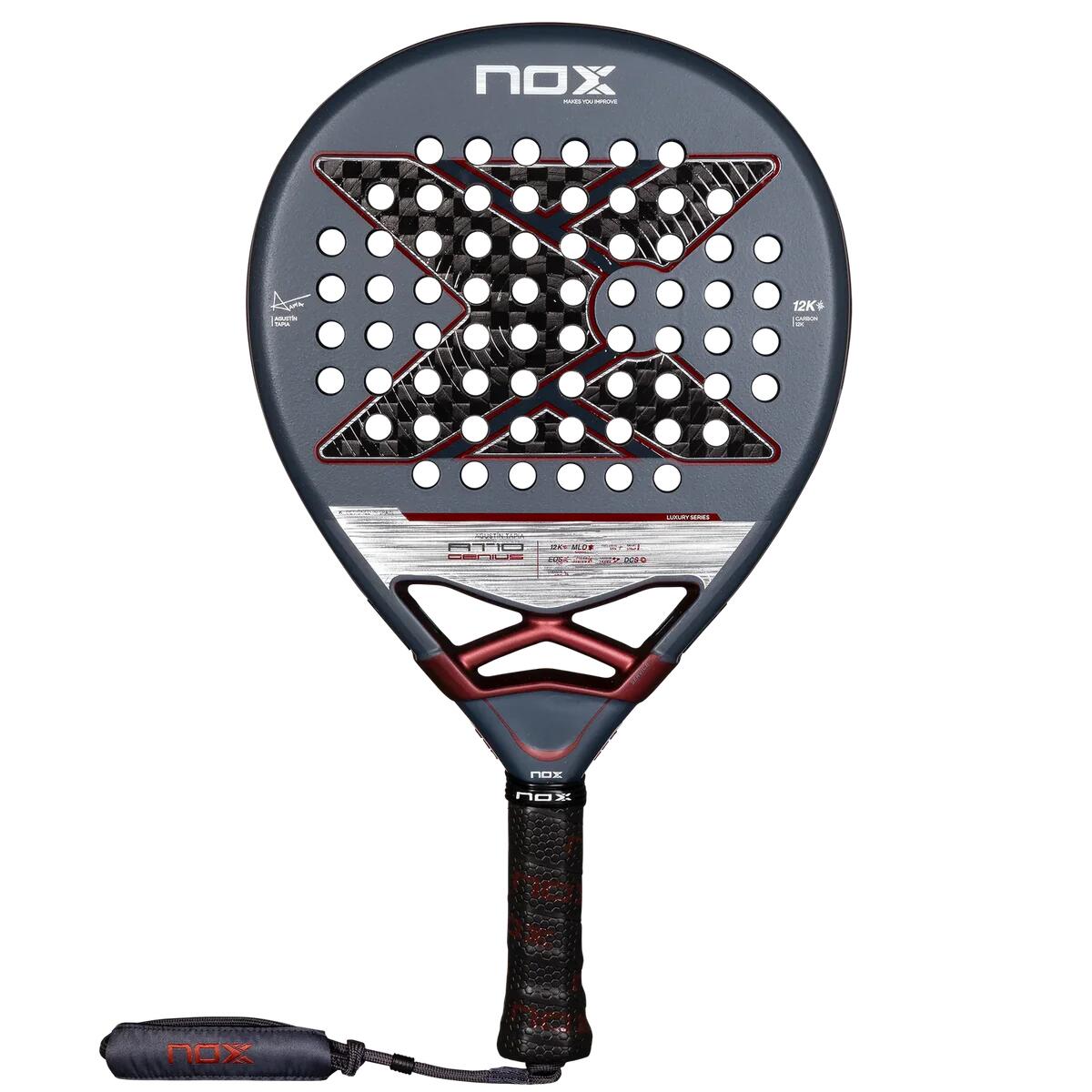 Nox - Raquette De Padel Nox At10 Genius 12k 2025 - Raquette De Padel - Noir|orange - No Size - Decathlon