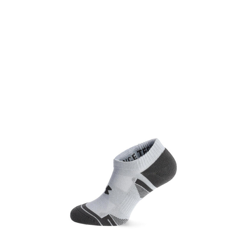 Set de 3 șosete invizibile Under Armour Performance Tech (gri, alb, negru)