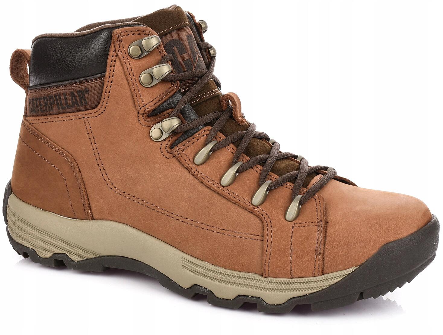 Męskie buty trapery trekkingowe brązowe CATERPILLAR CAT 4/7