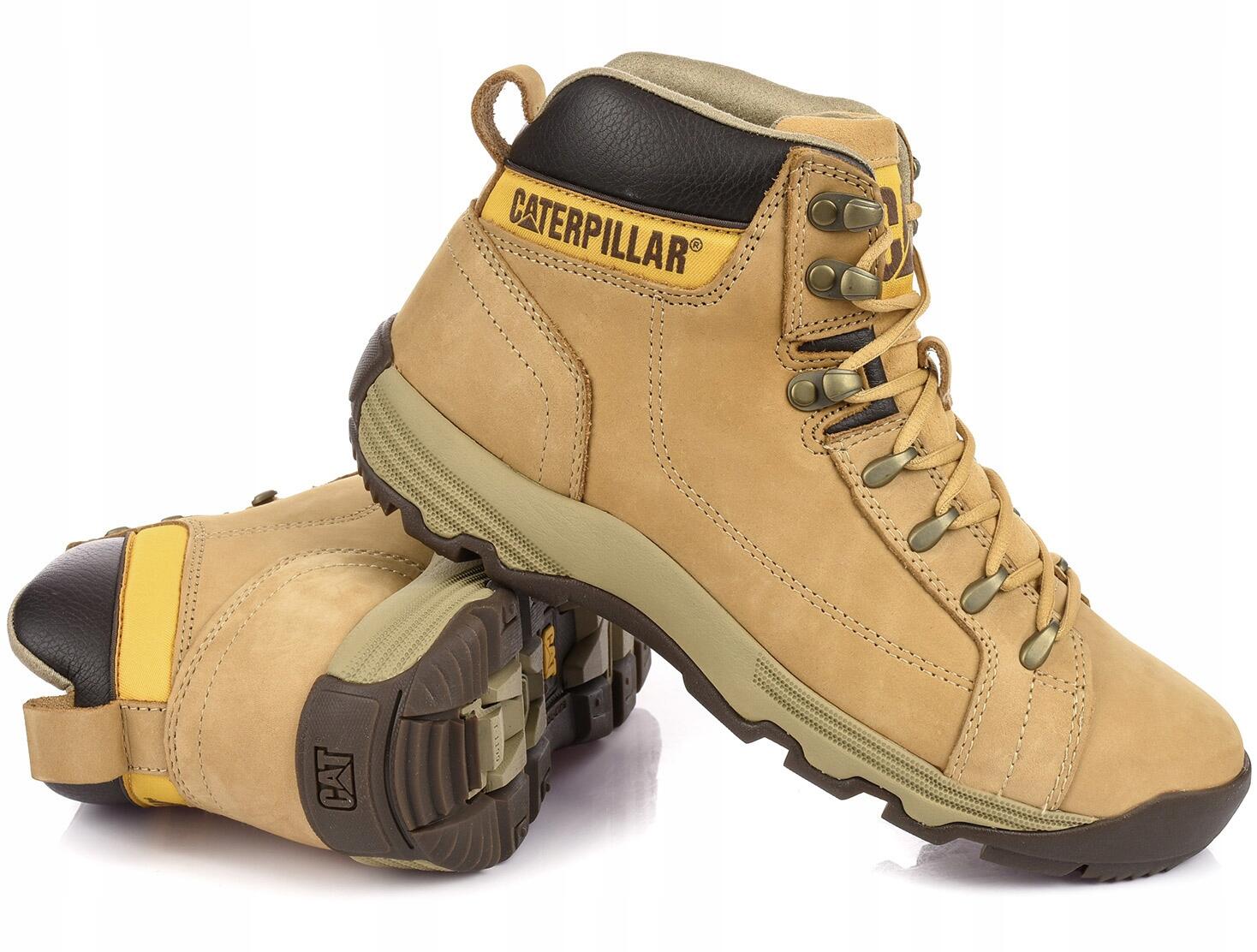 Męskie buty trapery trekkingowe piaskowe CATERPILLAR CAT 5/7