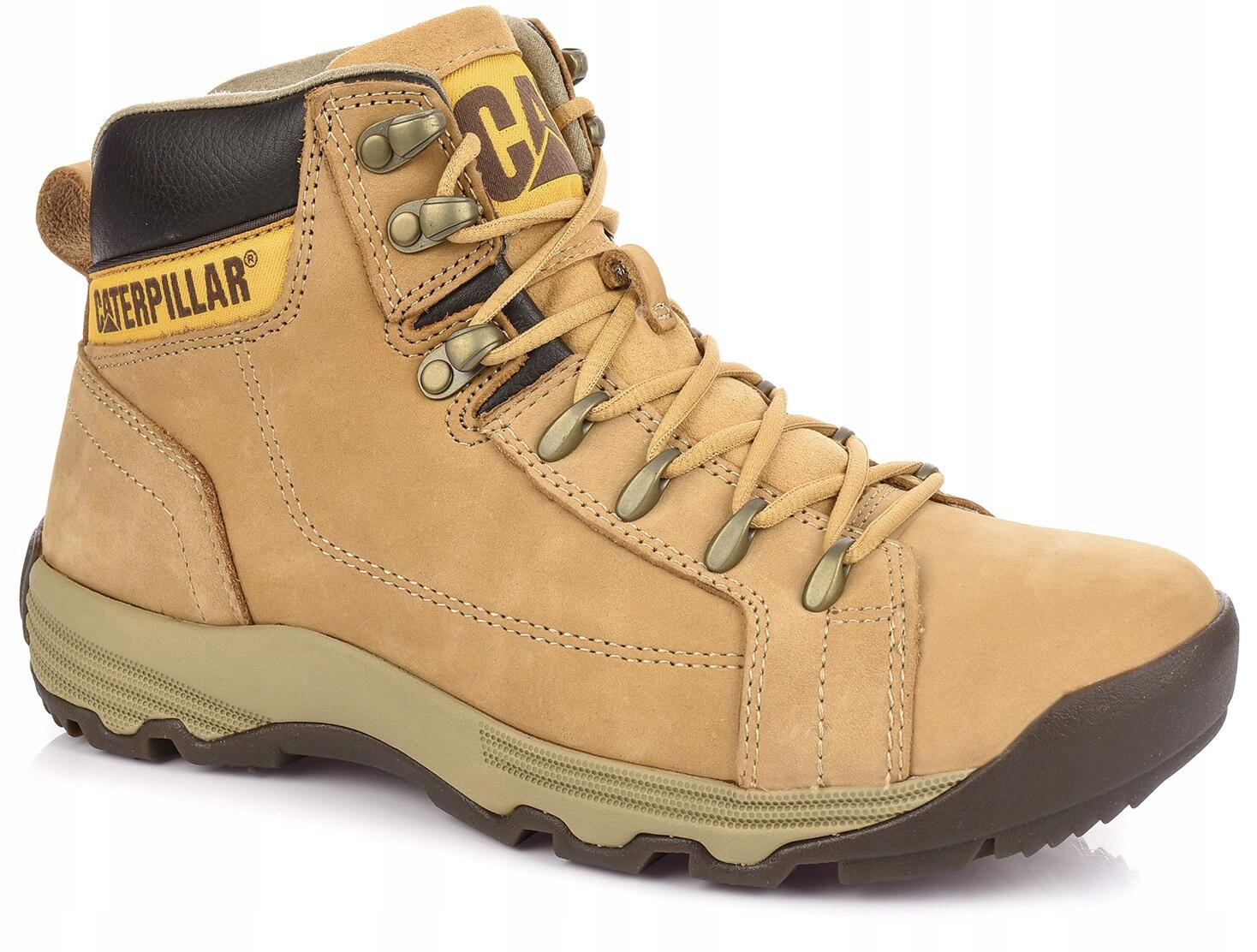 Męskie buty trapery trekkingowe piaskowe CATERPILLAR CAT 4/7