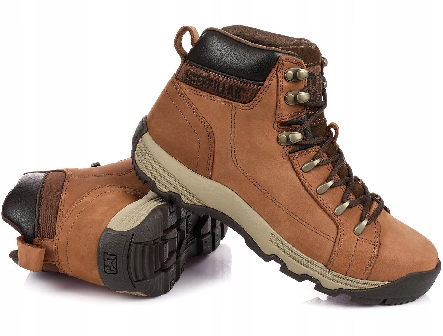 Męskie buty trapery trekkingowe brązowe CATERPILLAR CAT 5/7