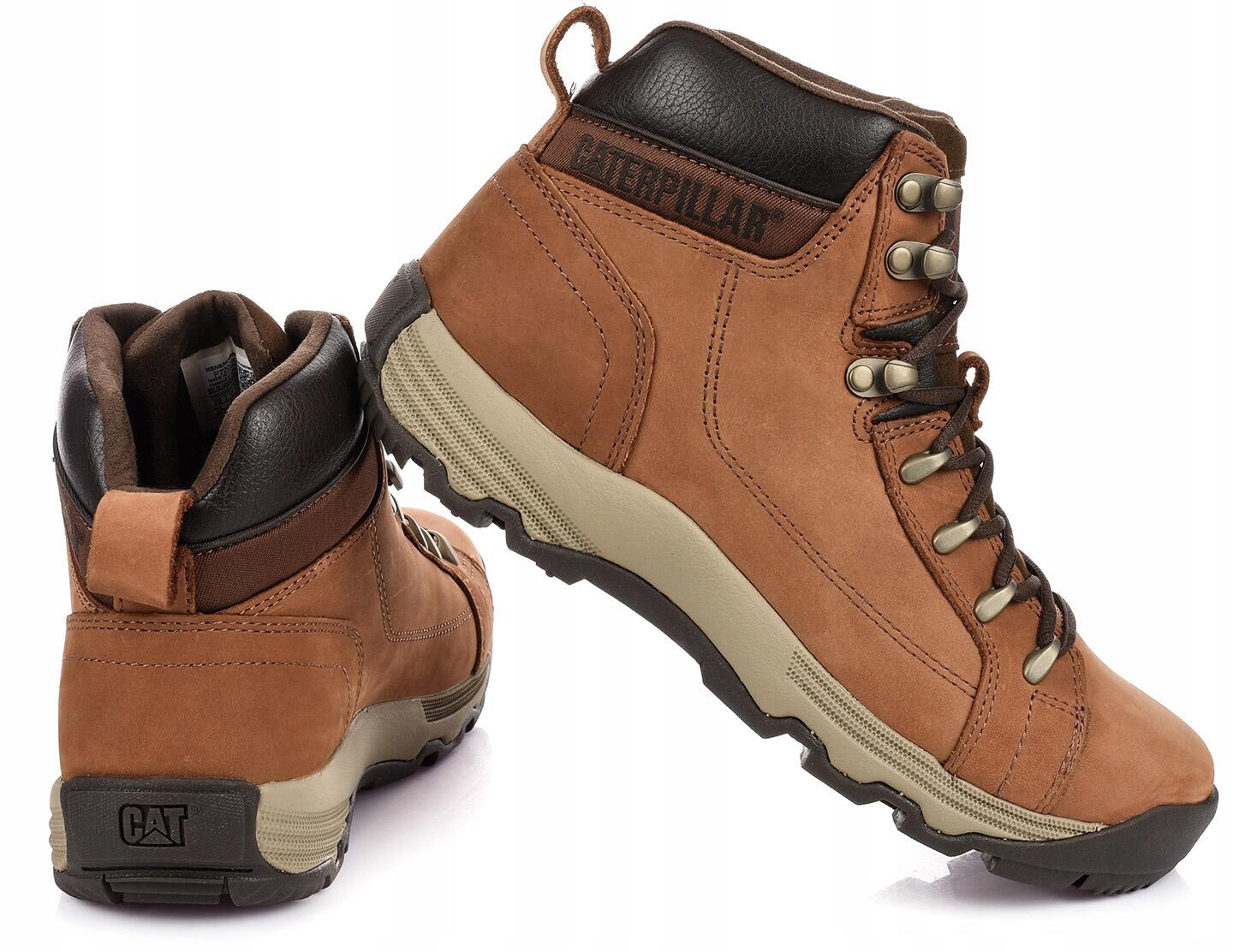 Męskie buty trapery trekkingowe brązowe CATERPILLAR CAT 6/7