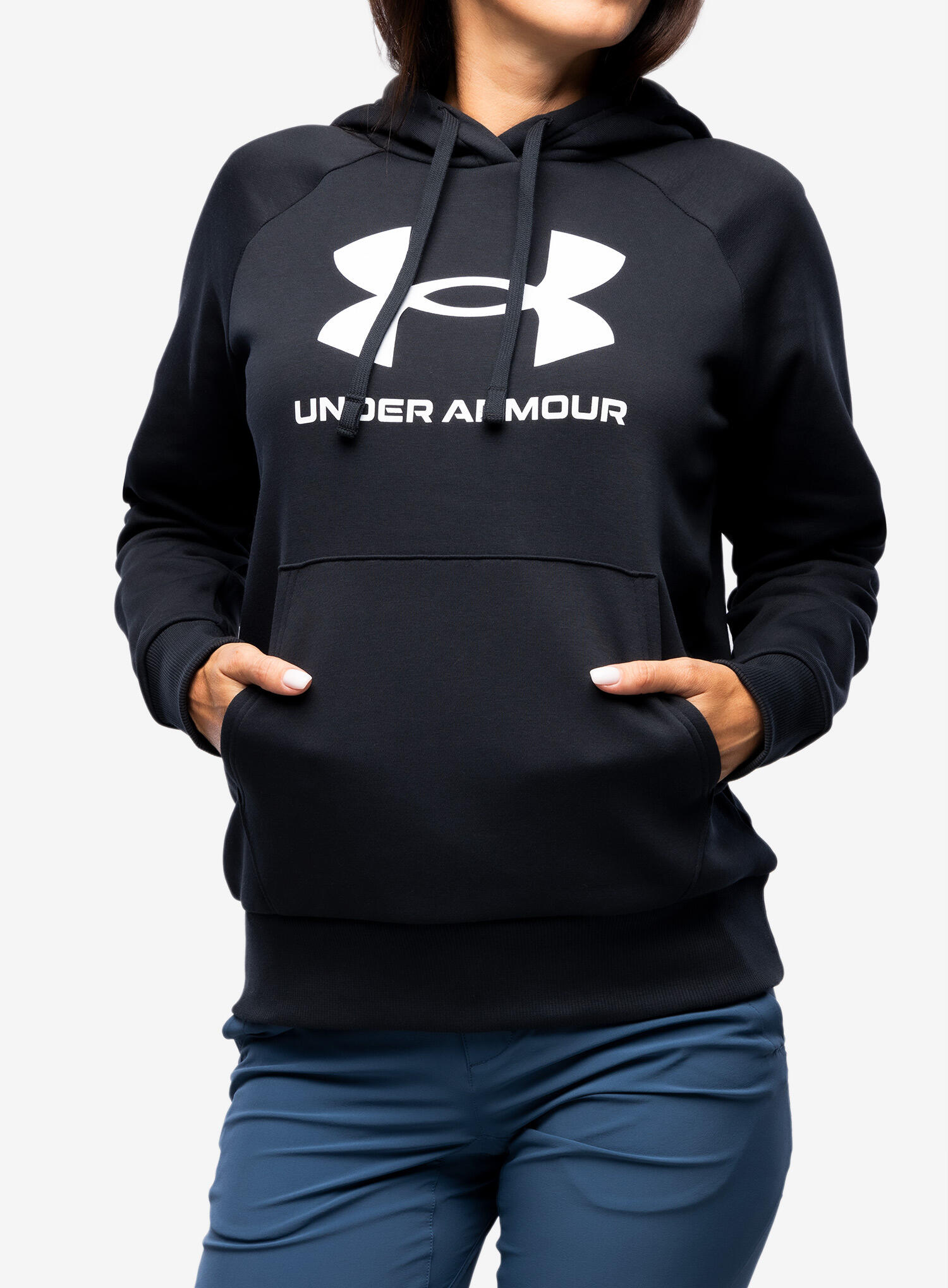 Bluza z kapturem damska Under Armour Rival Fleece Big Logo Hoody 5/7