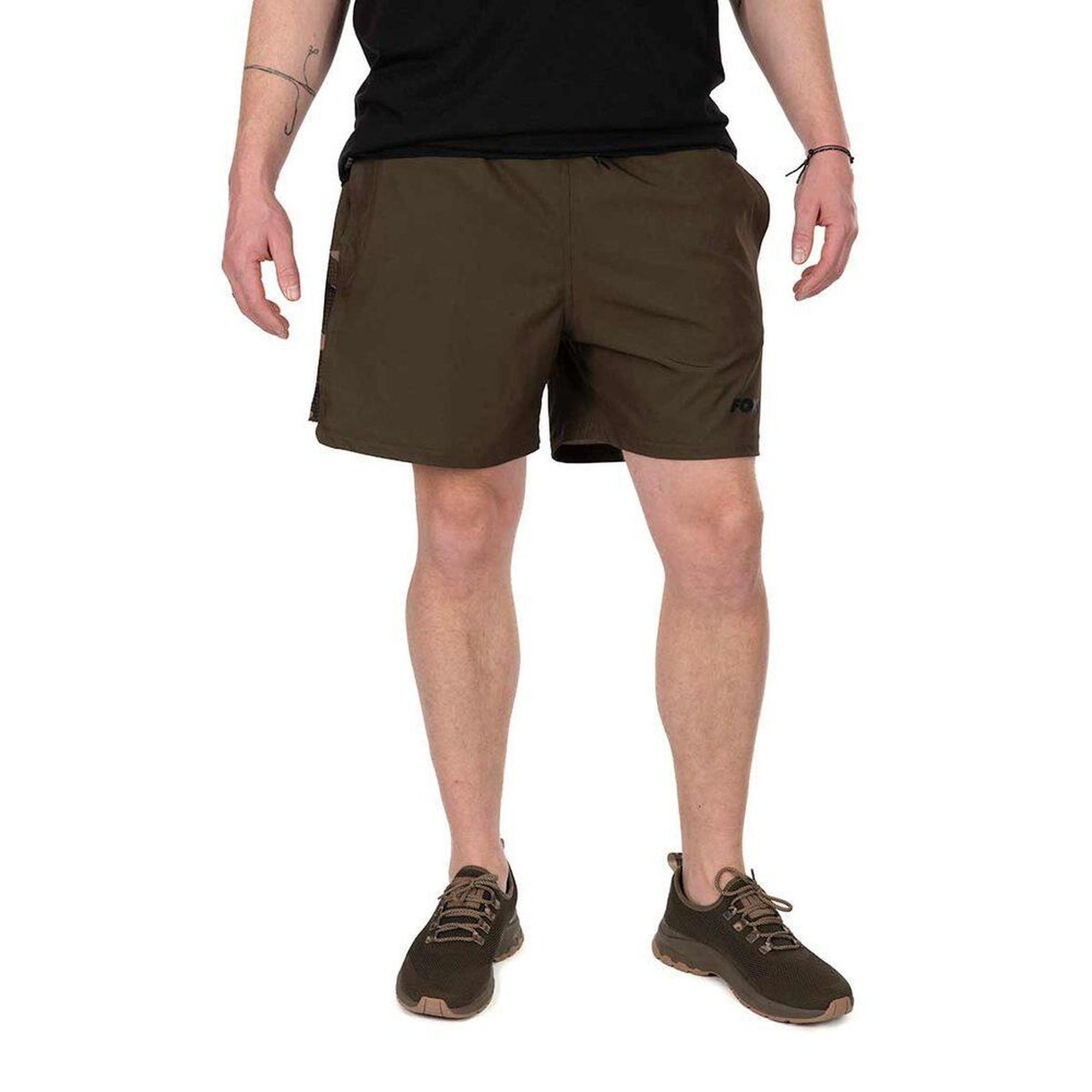 FOX Fox Koupací kraťasy Khaki / Camo LW Swim Shorts - L