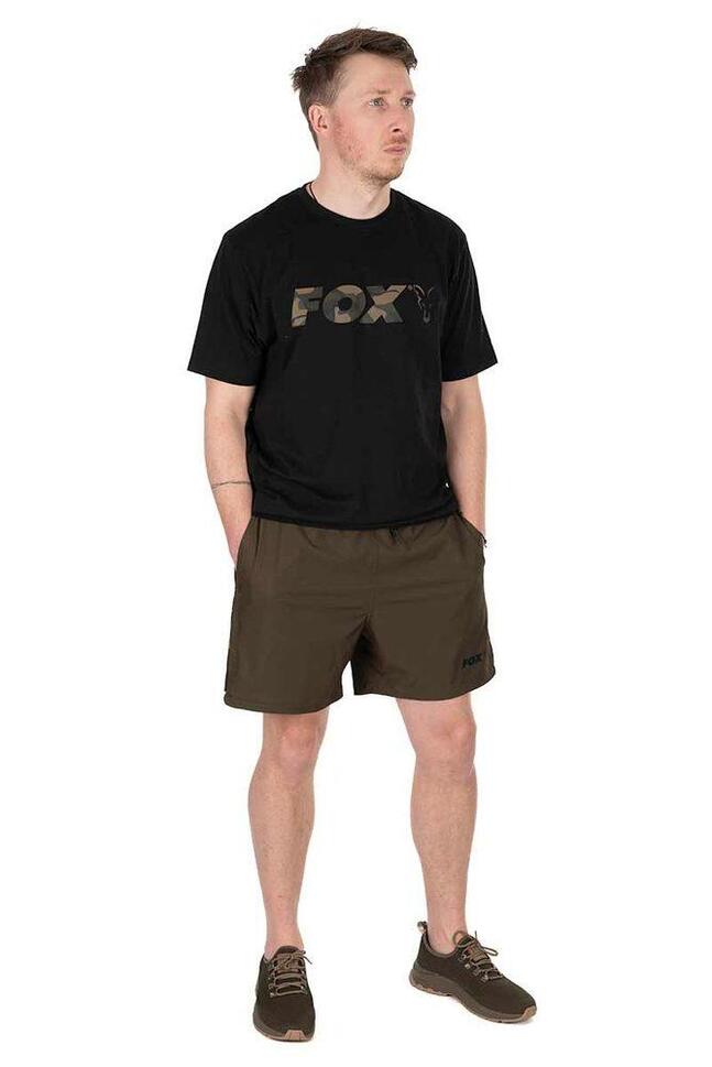 Spodenki Szorty Wędkarskie Męskie Fox Khaki Camo Swim Shorts