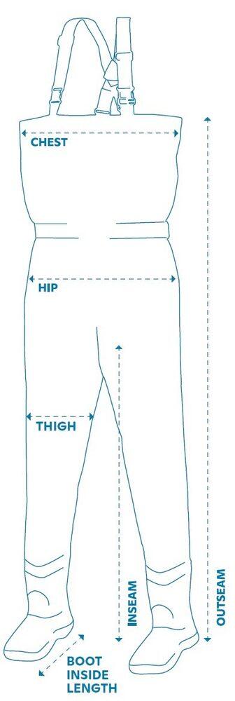 Waders respirants Kinetic X5 ST Foot - Taille XL 2/2