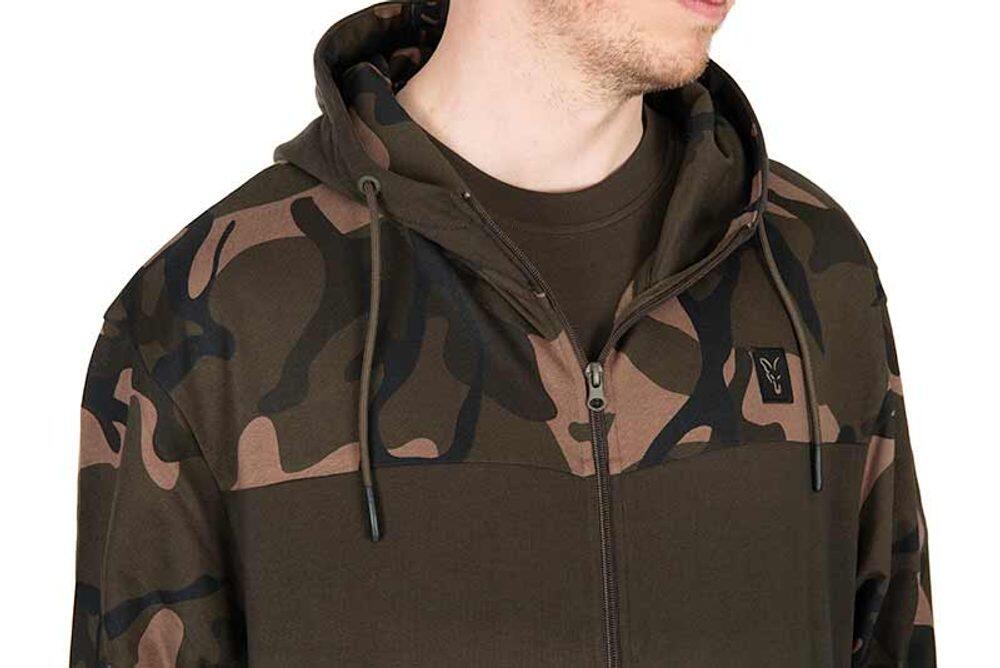 Sweat à capuche Fox Light Weight kaki/camouflage à fermeture éclair fendue 4/7