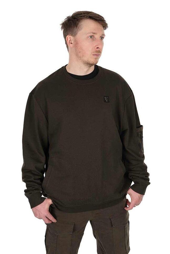 Bluza Wędkarska Crewneck Fox Lw Khaki Pullover