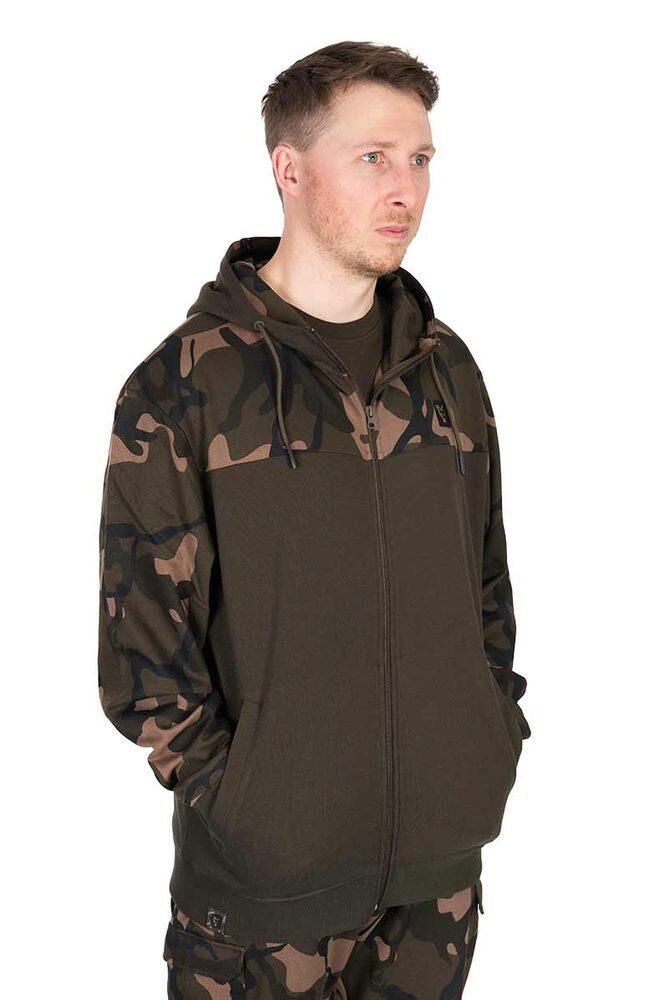 Sweat à capuche Fox Light Weight kaki/camouflage à fermeture éclair fendue 3/7