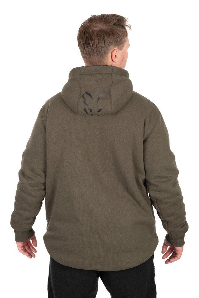 Veste sherpa Fox Collection verte et noire 3/7
