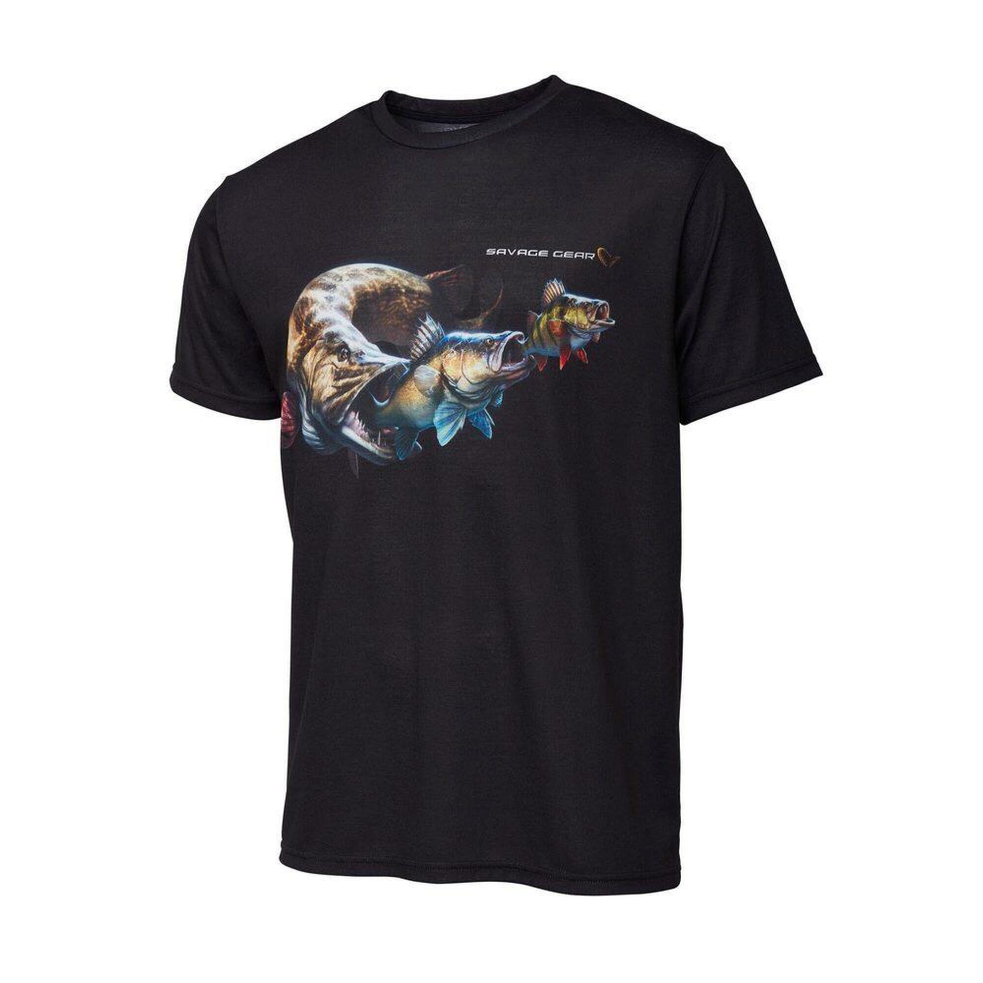SAVAGE GEAR Savage Gear Triko Cannibal Tee Black - XL