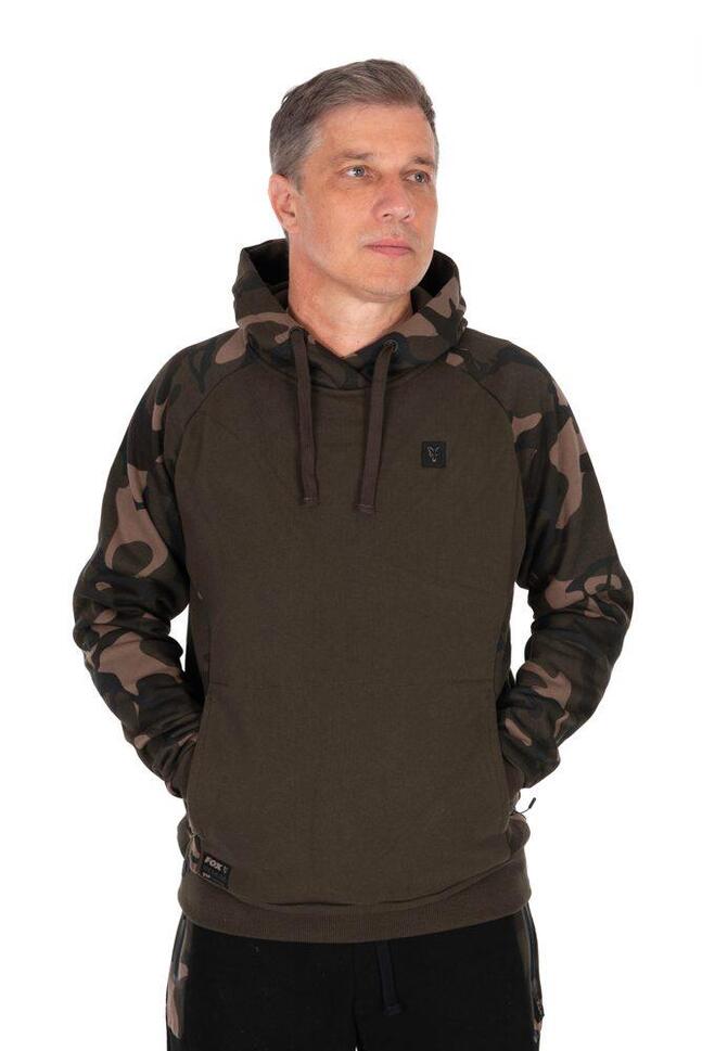 Bluza Z Kapturem Męska Wędkarska Fox Khaki Camo Premium 310 Hoodie