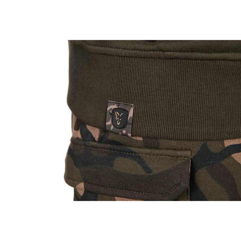 Fox Mikina LW Khaki / Camo Split Zip Hoody - M