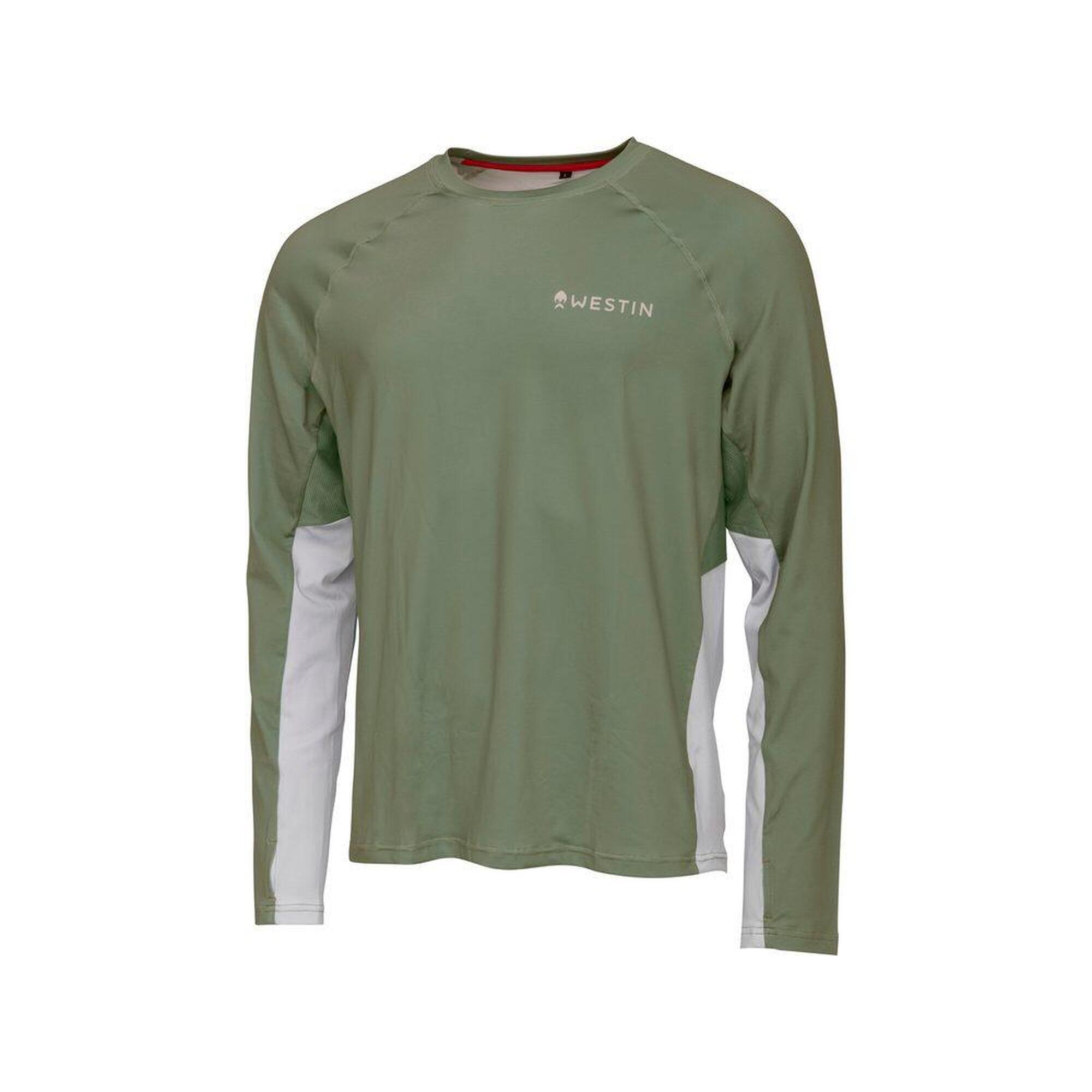 WESTIN Westin Triko Flats Upf Shirt Sage Green - M
