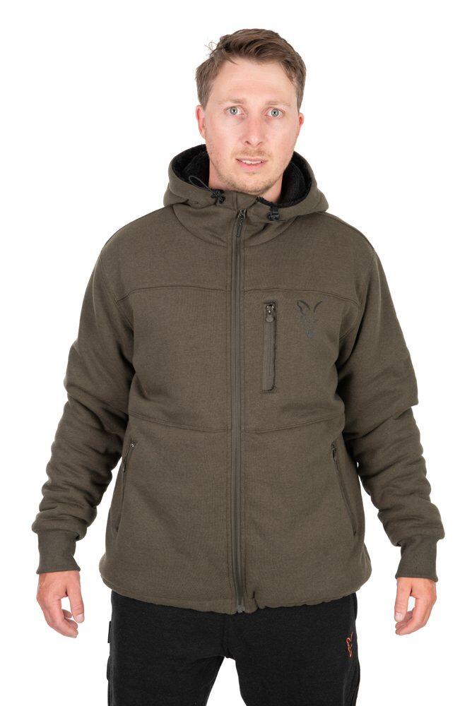 Veste sherpa Fox Collection verte et noire 1/7