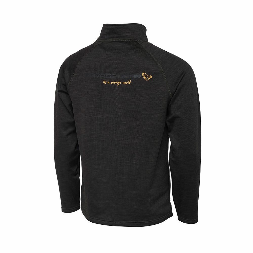 Polaire Savage Gear Regenerator Half-Zip Fleece - Noir, XXL 3/4