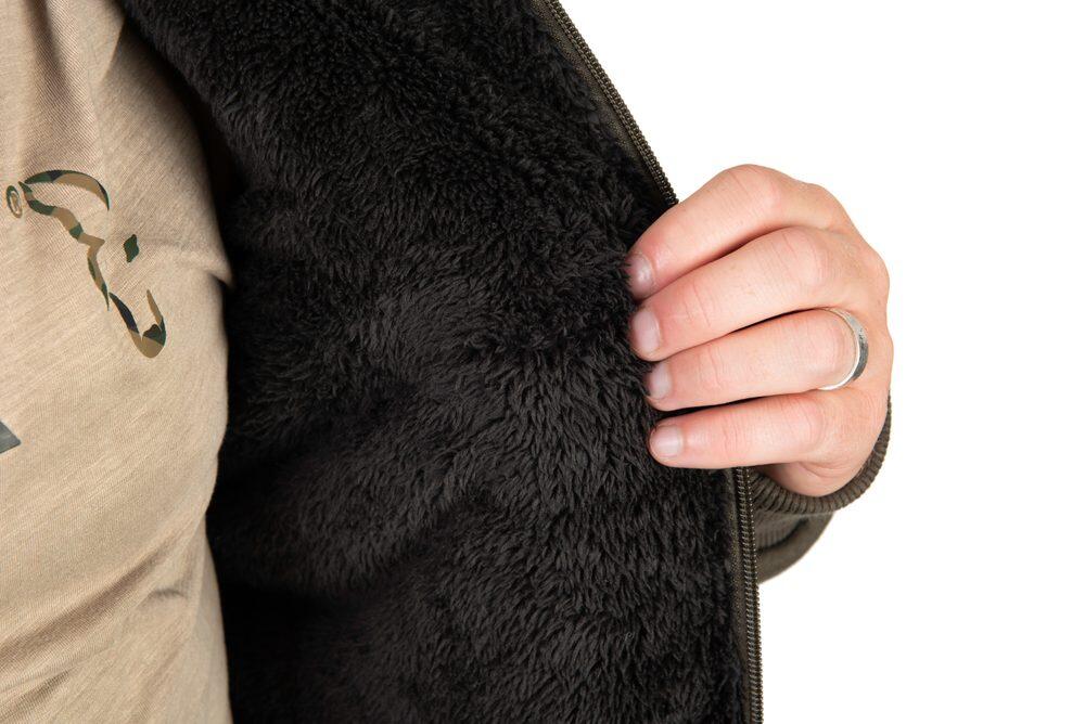 Veste sherpa Fox Collection verte et noire 6/7